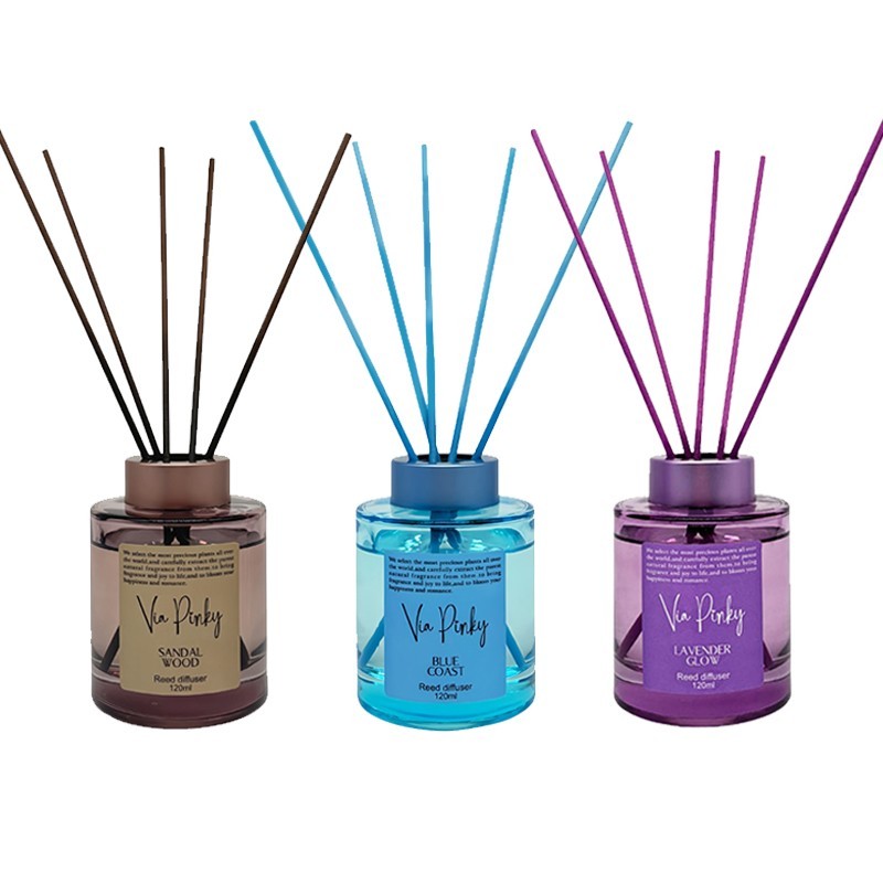 Reed Diffuser, 120ml, Sandalwood/Ocean/Lavender scent, Festive Home Fragrance.-image