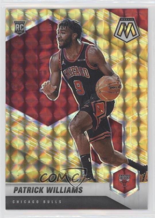 2020-21 Panini Mosaic Rookie Reactive Yellow Prizm Patrick Williams #206 i0b
