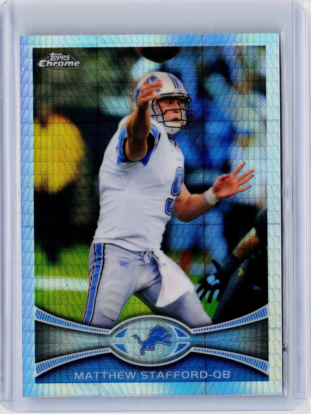 2012 TOPPS CHROME PRISM REFRACTOR #126 - MATTHEW STAFFORD #ED 188/216