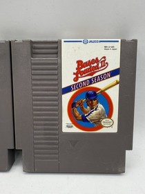 Bases Loaded 1 Bases Loade 2 2nd Season 2 Game Lot Nintendo NES Tested Authentic
