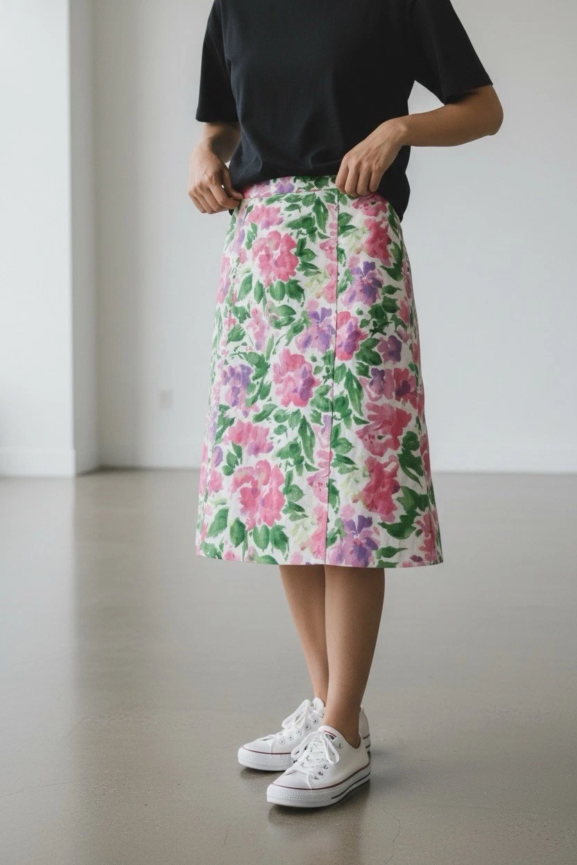 NWT Maggy London Women Linen Blend Floral Skirt Size 10 Feminine
Opens in a new window or tab
