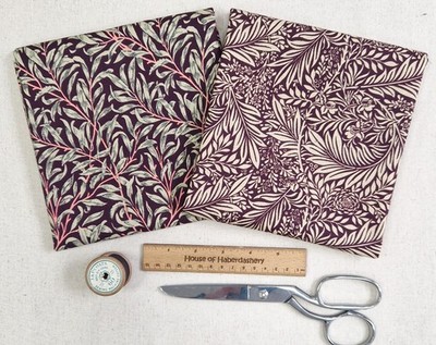STOFFPAKET - William Morris Damson Purple Willow Bough & Larkspur - 2 x 0,5m