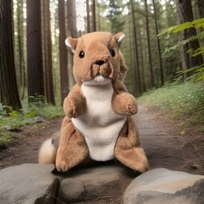 TY Beanie Baby Nuts the Squirrel 6" Plush Stuffed Animal Toy Brown