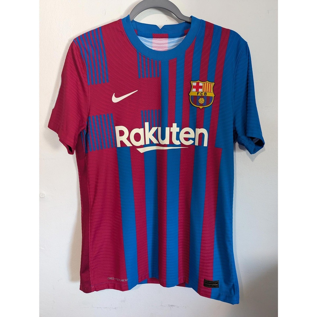 Barcelona 2021-22 Home Gavi Jersey Med Authentic Nike ADV Player
