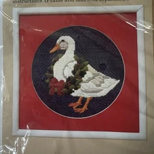 Holly Duck Needlepoint Kit #2519 Long Stitch The Creative Circle