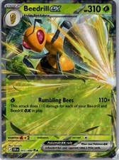Beedrill ex 003/086 Double Rare Chaos Rising Pokemon Holo Near Mint
