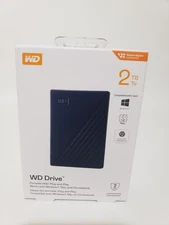 WESTERN DIGITAL WD DRIVE 2TB PORTABLE HDD WDBB7B0020BBL-WEWM New