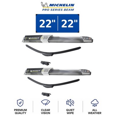 Michelin Pro Series Beam 22''/22'' Wiper Blade Set 2-Pc For Nissan Quest 93-02