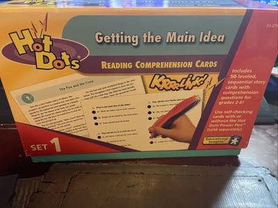 Hot Dots Getting the Main Idea Reading Comprehension Cards SET 1 = EI-2790