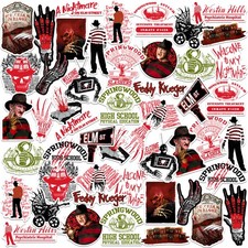NIGHTMARE ON ELM STREET VARIETY DIE CUT VINYL 50 CT STICKER PACK