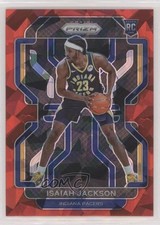 2021-22 Panini Prizm Red Ice Prizm Isaiah Jackson #309 0nr3