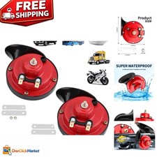 300db Waterproof Electric Snail Horn For Trucks Cars And Motorcycles 2 Pcs 300db Waterproof Electric Snail Horn For Trucks Cars And Motorcycles 2 Pcs