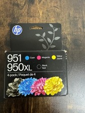 HP 950XL Black 951 Tri-Color 4-Pack Ink Cartridge NEW Sealed OEM Expires 2028