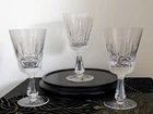 (3 pcs) Vintage Waterford Crystal 6" Rosslate Claret Wine Glasses - Retired
