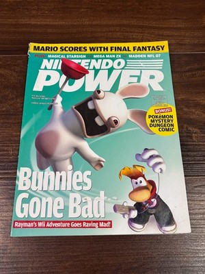 Nintendo Power Magazine Volume 207 September 2006 Attached Poster Rayman Raving