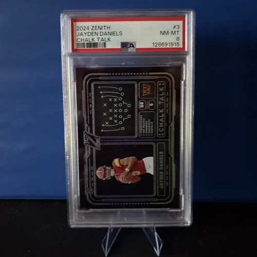 2024 Panini Zenith - ChalkTalk Jayden Daniels #3 (RC) PSA 8