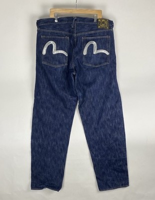 EVISU Indigo Blue Selvedge Denim Jeans Men s Size 44