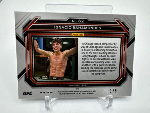 Ignacio Bahamondes 2023 Prizm Rc 1/8 Lucky envelopes UFC -4 - Picture 2 of 2