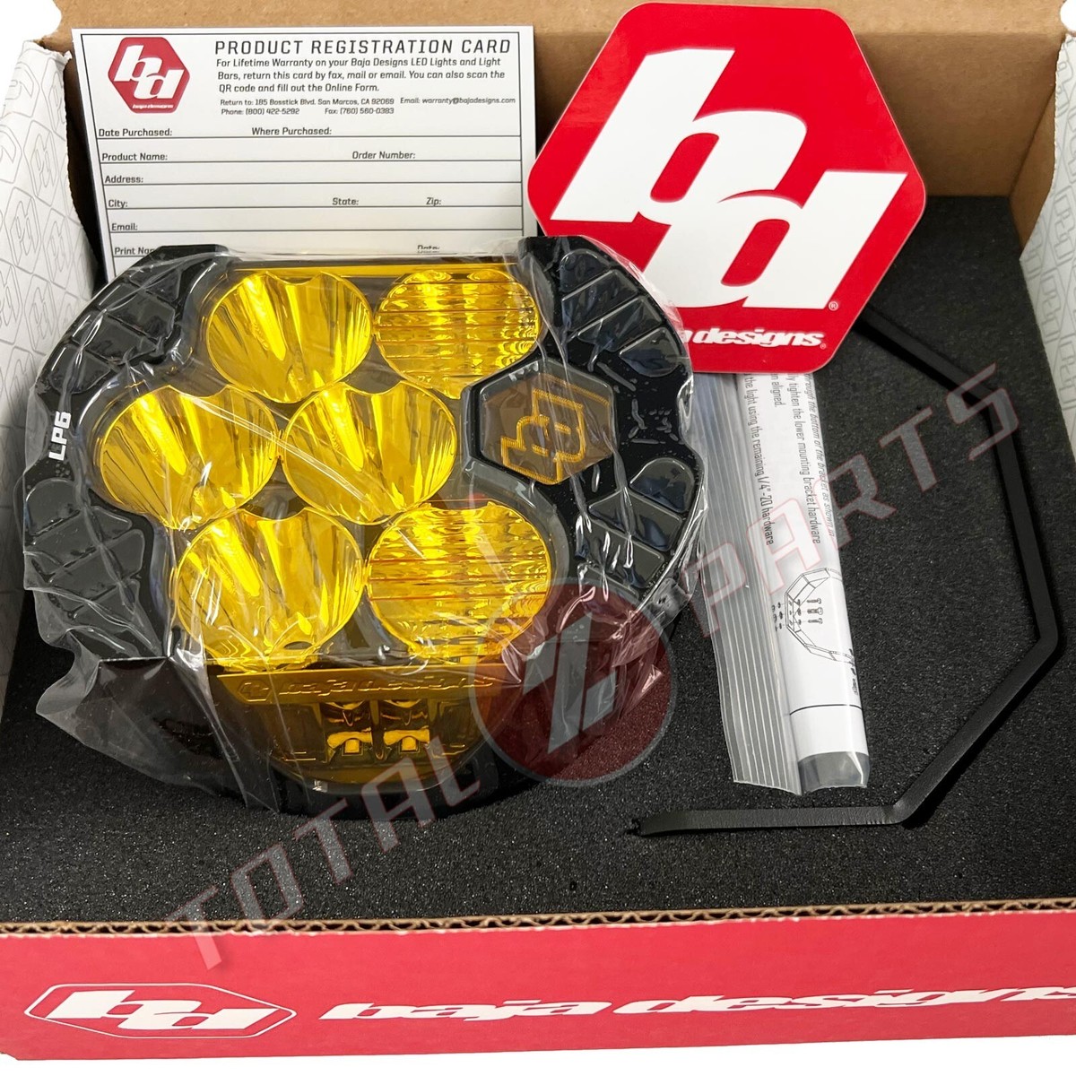 Baja Designs® LP6 Pro LED Amber Yellow Driving/Combo Lamp