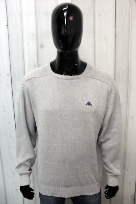Pullover Robe di Kappa Herren Größe L Pullover Grau Pullover Baumwolle Pullover
