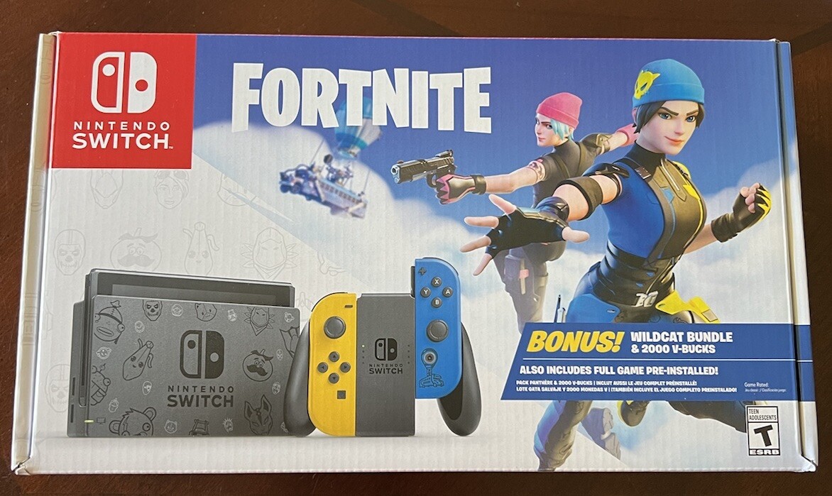Nintendo Switch Fortnite Wildcat Bundle BOX ONLY NO CODE or Nintendo Switch Fortnite Wildcat Bundle BOX ONLY NO CODE or