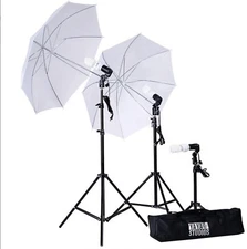Photography Photo Portrait Studio 600W Day Light White Umbrella Continuous Light