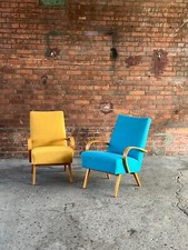 Restaurierte vintage Clubsessel Loungesessel   Smidek, 60er, Wunschpolsterung