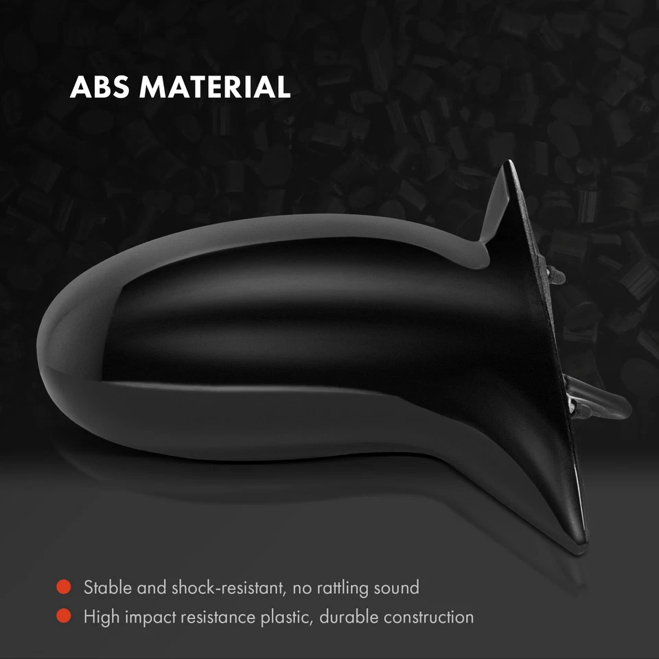 2x Espejo retrovisor eléctrico negro para conductor y pasajero para Pontiac Grand Am 2002 2003 2004 2005 Foto 3 de 4