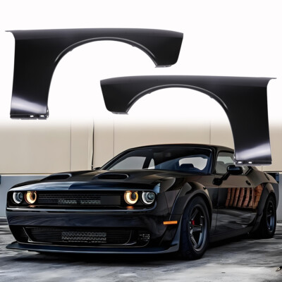 Front Left&Right Side Fender Fit For 2008-2022 Dodge Challenger Primed Steel US