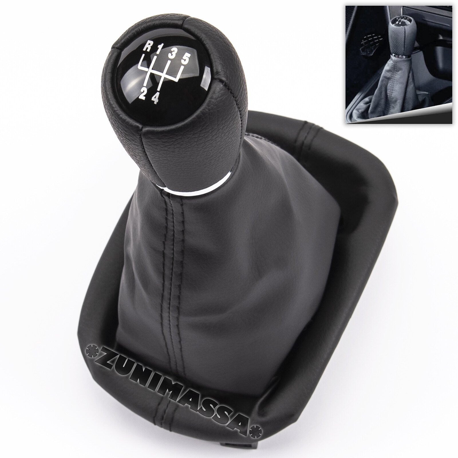 Pommeau vitesse Seat Leon 1 cuir confort pour trajets urbains et routiers