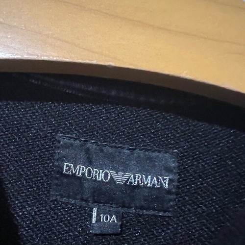 Emporio Armani Jnr EA Eagle Sweatshirt Black Size 10 Long Sleeve Crew Neck Boys - Picture 5 of 7