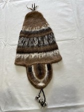 100 Pct Alpaca Wool Handmade Bolivian Beanie Ear Flaps 6 of 35 