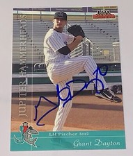 Grant Dayton SIGNED 2012 Jupiter Hammerheads Card LA Dodgers ATL Braves RC Auto