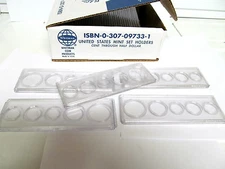 LOT 5 * 5 Coin Year or Mint Set Holders by Whitman 5 Complete pcs.  1c-50c