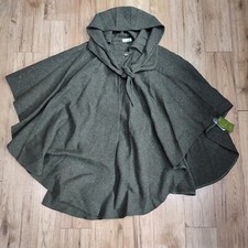 Jimmy Hourihan Green Multi 100% Pure New Wool Magee Donegal Tweed Hooded Cape