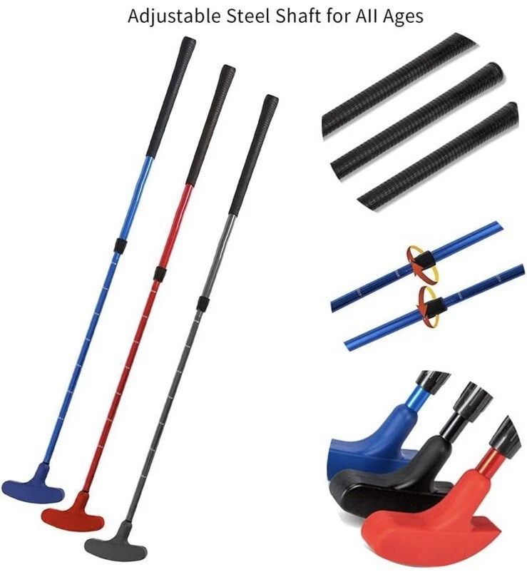 Golf Putter Right Left Handed Two-Way Kid Putter Mini Adjustable Golf Putter Red - Image 2 of 4