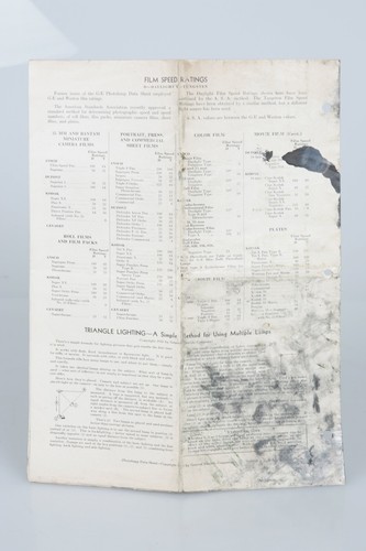 1947 General Electric Lamps PHOTOLAMP DATA SHEET Guide Flash Bulbs Tubes 8 Pg - Picture 3 of 3