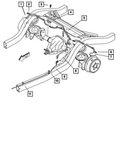 Tubo hidráulico de freno delantero derecho para Jeep Wrangler 2001-2002 (P/N 52008402)