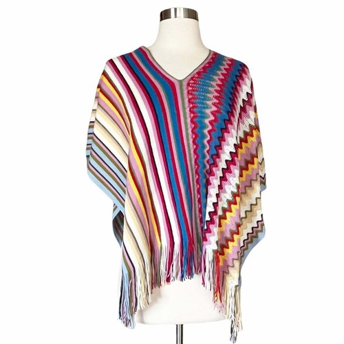 MISSONI Poncho Shawl Cape ZigZag 