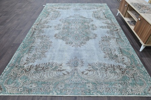 Oushak 6x10,Turkish Rug,vintage,anatolian,GRAY,kilim,Bohemian,handmade,wool