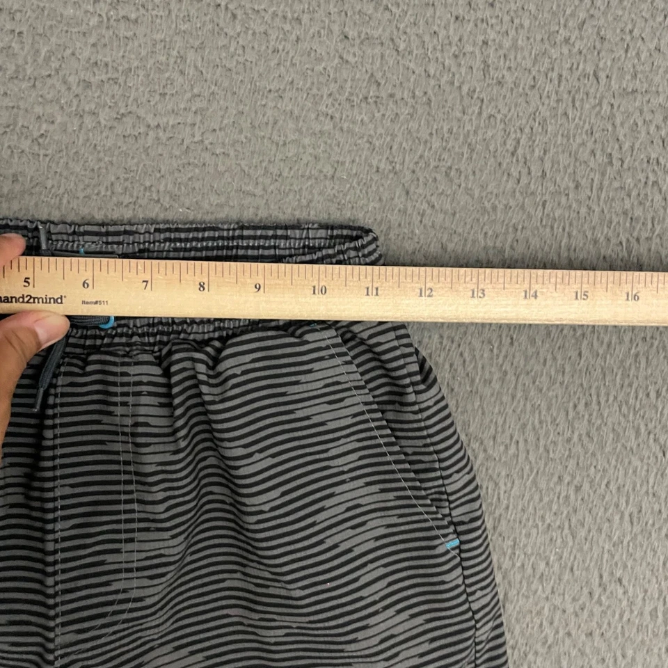 Eddie Bauer Swim Trunks Boys Medium 10/12 Multicolor Geometric Lined Beach - Image 2 of 4