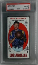 1969-70 Topps #49 Mel Counts Lakers PSA 8 NM-MT 