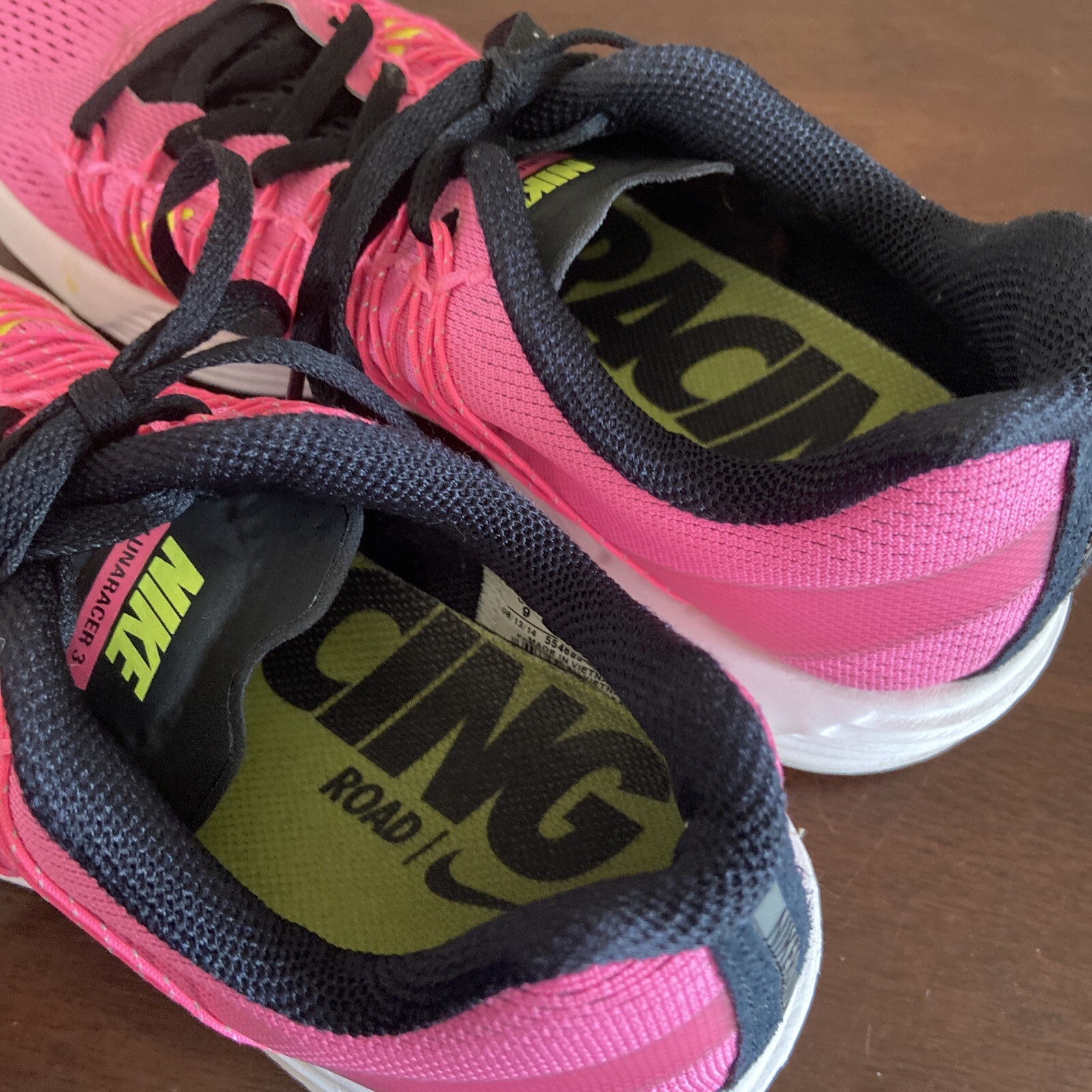 Nike Women Shoe Lunarlon Flywire Pink Running Sneaker… Gem