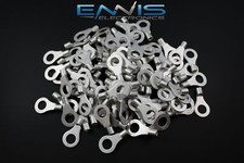 10-12 GAUGE 50 PK UNINSULATED/NON INSULATED RING 5/16 TERMINAL CONNECTOR CRIMP