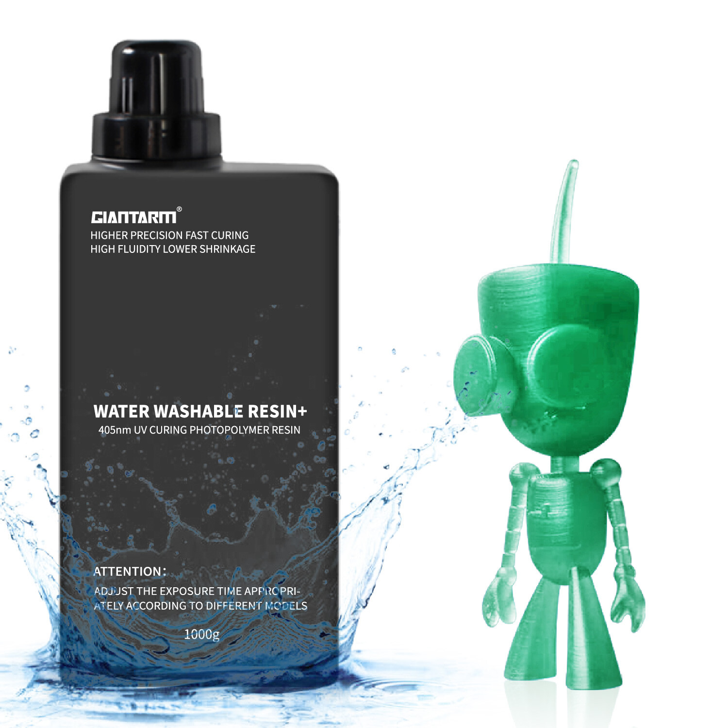 Giantarm Water Washable Resin 405nm UV Grün Resin für 3D Drucker Harz Drucker DE