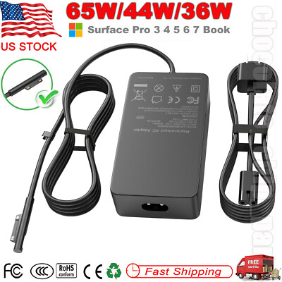 AC Adapter Charger for Microsoft Surface Pro 3/4/5/6/7/8/9/10/X Go Book Laptop