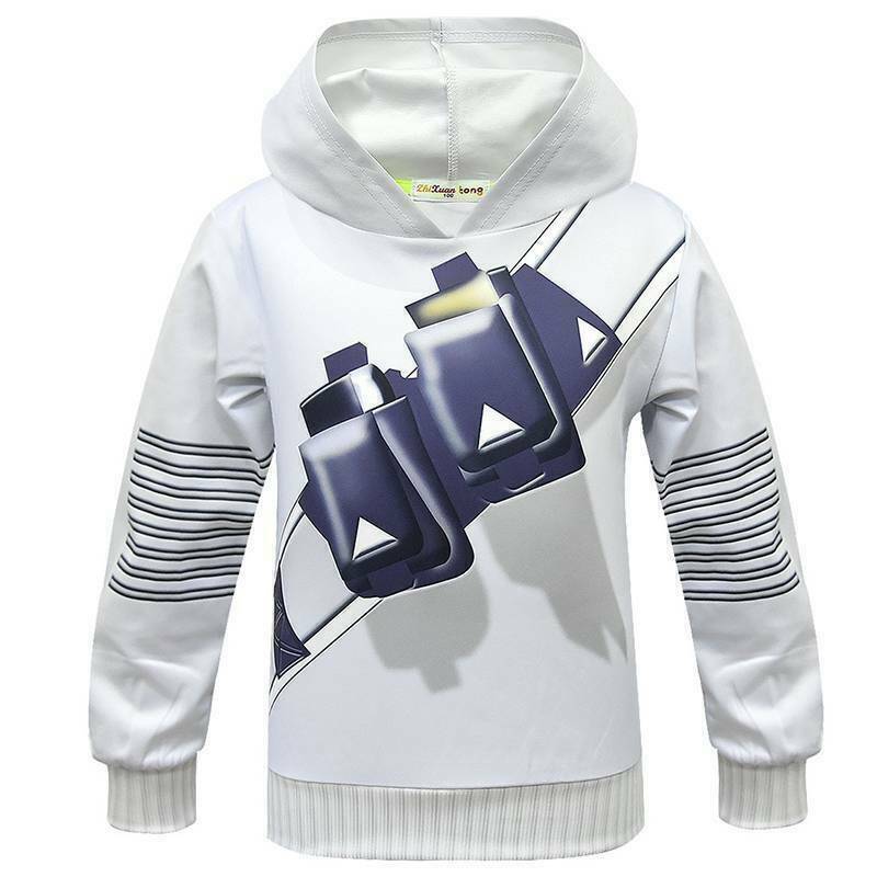 Kids Boy Marshmallow Sweatshirt Hoodies Costume Halloween Fancy Dress