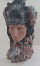 6"H  Indian Statue Crazy Horse  Native American Decoration Figurines Room Decor