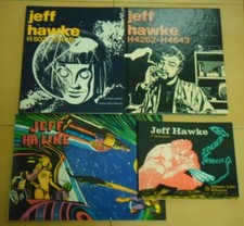 LOTTO 4 X JEFF HAWKE-4262-4643 SYDNEY JORDAN-503-1100 MILANO LIBRI-1973 FIRMATO