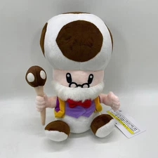 Super Paper Mario Toadsworth Plush Soft Toy Doll Teddy 10"